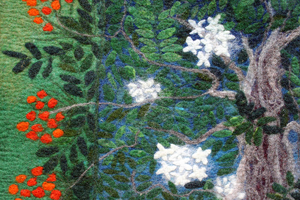 Onnenpuu-yksityiskohta